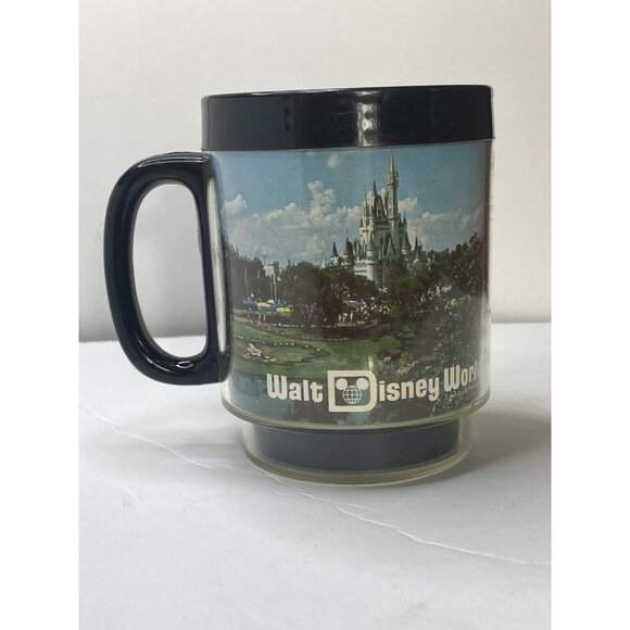 Vintage Walt Disney World Thermo-Serv Coffee Mug Cup Disneyana Magic Kingdom - Picture 1 of 6